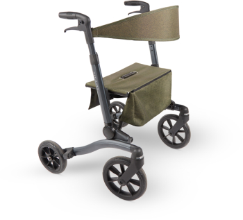 Rolator din aluminiu cu 4 roti ultrausor pliabil geanta cumparaturi verde Vitility