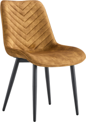 Scaun dining catifea maro metal negru Zaina 50x63.5x84 cm 