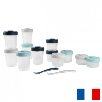 Set 12 recipiente hrana Beaba 2x90 ml 4x150 ml 6x250 ml Storm 