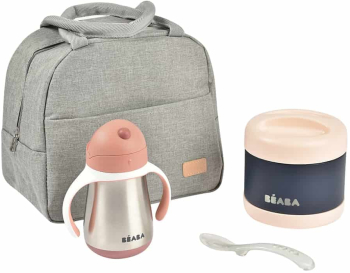 Set izoterm on the go 4 piese Beaba Pink