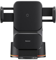 Suport auto Baseus Wisdom Incarcare wireless QI 15W Montare pe grila 
