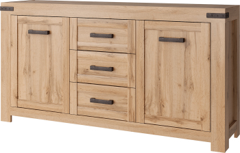 Comoda DTD stejar wotan Moratiz 160.2x40.1x84 cm 