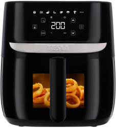 Cuptor digital multifunctional cu aer cald TESLA Aircook Q55 XL Pro culoare neagra 