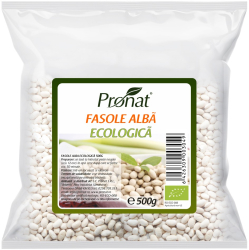 Fasole alba bio 500g Pronat