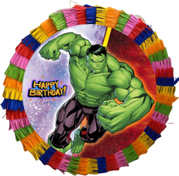 Pinata pentru petreceri 35 cm multicolora model HULK 