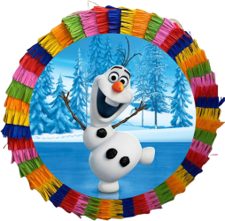 Pinata pentru petreceri 35 cm multicolora model Olaf 