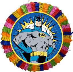 Piniata pentru petreceri 35 cm multicolora model Batman 