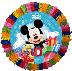 Piniata pentru petreceri 35 cm multicolora model Mickey Mouse 