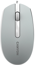 Mouse Canyon DPI 1000 USB 1.5 m Gri 