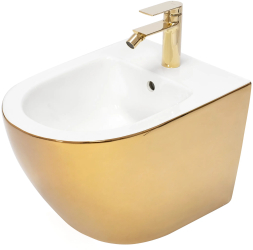 Bideu suspendabil Rea Carlo Mini Gold White Auriu Lucios