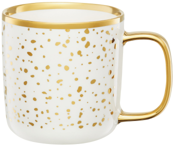 Cana portelan 370ml alb AMBITION Royal Marble 