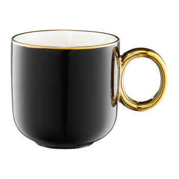 Cana portelan 380ml negru AMBITION Royal 