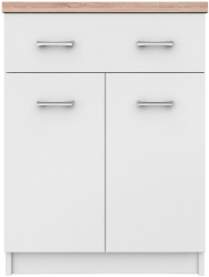Comoda PAL alb stejar Sonoma Topty 60x33x85 cm 