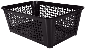 Cos organizare rufe 30 x 20 x 11.2 cm plastic negru DOMOTTI Domino 