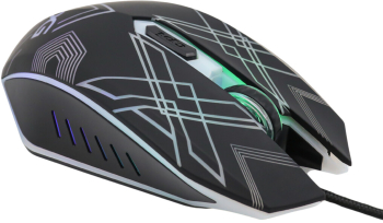 Mouse de gaming LOG cu cablu 1 5m ergonomic pentru jocuri pentru computer cu retroiluminare RGB DPI 1200 / 1800 / 2400 / 3600 6 butoane 