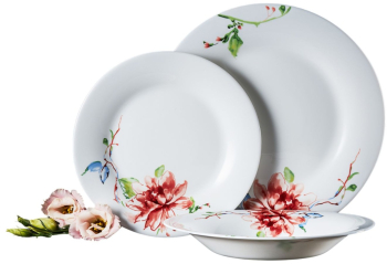 Serviciu de masa 18 piese 6 persoane opal AMBITION Flora 