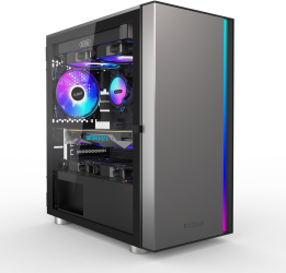 Carcasa PCCOOLER PLATINUM LM300 ARGB Mini Tower mATX Black 
