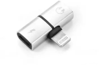 Adaptor Lightning 2in1 pentru incarcare si conectare casti 