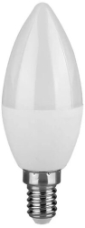 Bec led lumanare E14 putere 3.7W 4000K Alb neutru 