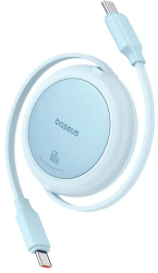 Cablu de Date Type-C la Type-C 60W 1m - Baseus Free2Pull Mini P10364500311-01 - Galaxy Blue 