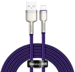 Cablu de Date USB la Lightning 2.4A 2m - Baseus Cafule CALJK-B05 - Purple 