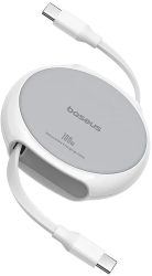 Cablu Type-C la Type-C 100W 1m - Baseus Pathfinder P10368400211-00 - Moon White 