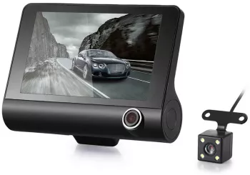 Camera DVR Auto Full HD 1080p microSD G-Sensor TripleX Camera interior display 4 inch neagra 
