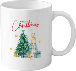 Cana personalizata Merry Christmas cuplu/prieteni/familie/secret santa/ 330 ml alba 