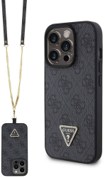 Husa pentru iPhone 15 Pro - Guess Crossbody 4G Metal Logo GUHCP15LP4TDSCPK - Black 