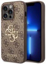 Husa pentru iPhone 15 Pro - Guess Hardcase 4G Big Metal Logo - Brown