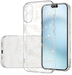 Husa pentru iPhone 16 Plus - Techsuit SparkleSkin Series - Clear 