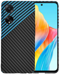 Husa pentru Oppo A98 5G - Techsuit Carbonite FiberShell - Blue Pulse 