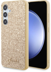 Husa pentru Samsung Galaxy S24 - Guess Glitter Script GUHCS24SHGGSHD - Gold 