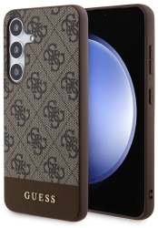 Husa pentru Samsung Galaxy S24 Plus - Guess Hardcase 4G Stripe Collection GUHCS24MG4GLBR - Brown 
