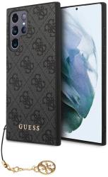 Husa pentru Samsung Galaxy S24 Ultra - Guess Hardcase 4G Charms Collection GUHCS24LGF4GGR - Black 