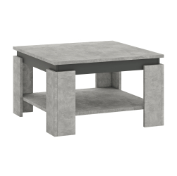 Masuta de cafea HDF gri grafit Lejsy 68x68x41 cm