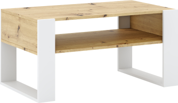 Masuta DTD stejar artisan alba Cara 90x53.2x45 cm 