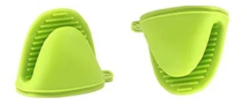 Set 2 Manusi de Protectie pentru Degete din Silicon Marime Universala Verde 