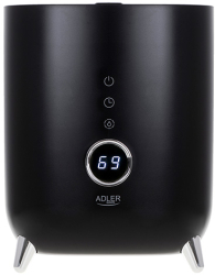 Umidificator de aer ultrasonic 300 ml / h afisaj LED deconectare automata rezervor de apa 4 l negru Adler AD7972B