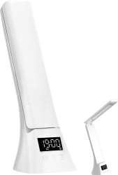 Lampa de birou LED multifunctionala incarcare wireless 15W brat pliabil iluminare reglabila 5 niveluri ecran LCD control tactil ideal 