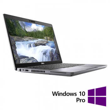 Laptop Refurbished DELL Latitude 5411 Intel Core i5-10400H 2.60 - 4.60GHz 8GB DDR4 256GB SSD 14 Inch HD Webcam + Windows 10 Pro 