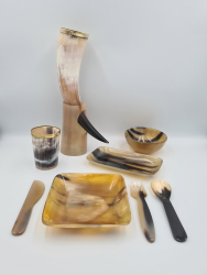Set complet Premium din corn de bivol 