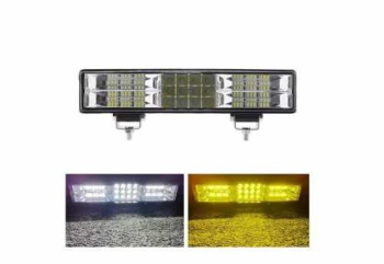 Led bar bicolor alb galben 30 cm 12-24v + functie flash/blitz 