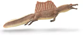 Figurina pictata manual dinozaur spinosaurus innotand cu mandibula mobila 