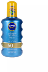 Spray de corp cu protectie solara SPF50 pentru toate tipurile de piele Nivea Sun Protege & Refresca 200 ml 