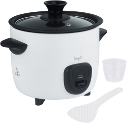 Aparat de gatit orez 1 litru 300 W Negru / Alb 