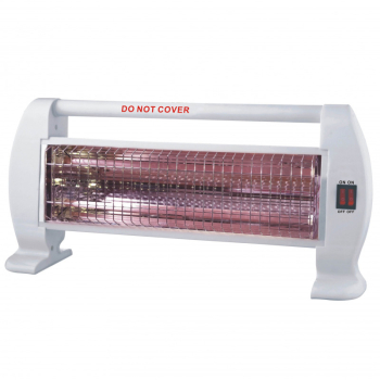 Aragaz cu quartz Rosberg R51972D 1000W 2 tuburi 2 nivele anti-rasturnare alb 