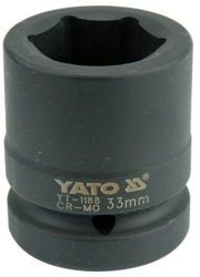 Cheie tubulara hexagonla de impact 33 mm 1& Yato YT-1188 