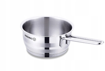 Cratita din inox 14X7cm 1litru compatibila cu plita cu inductie Korkmaz 