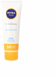 Crema faciala cu protectie solara SPF50 pentru tenul sensibil Nivea Sun Facial 50 ml 